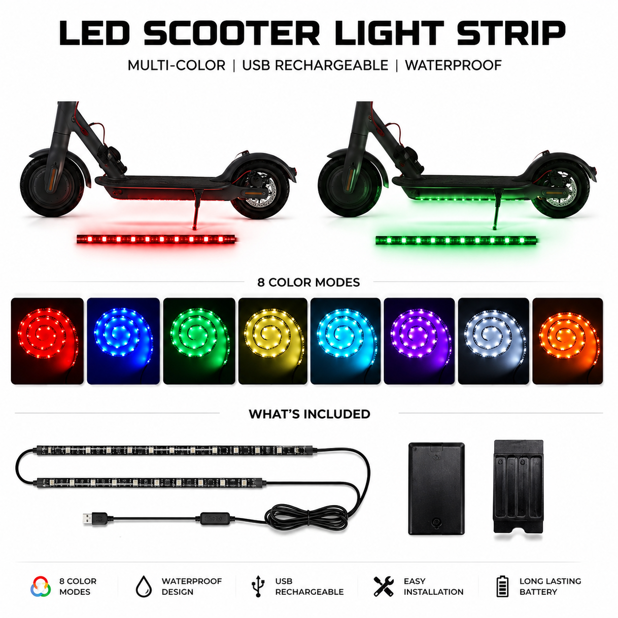 Ebike/escooter led under glow